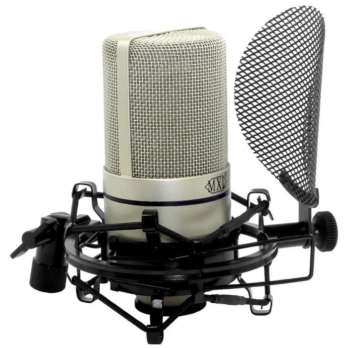 MXL Microphones 01 0119 990 Complete Bundle Condenser Kayıt Mikrofon Seti (Gümüş) | Kondenser Mikrofon + Shockmount + Pop Filtre Seti + XLR 6m Kablo Set